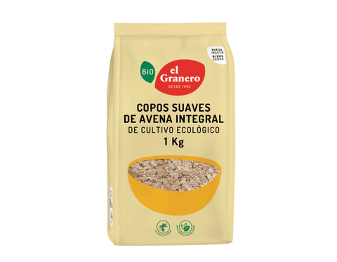 Copos finos de avena integral 1kg bio el Granero