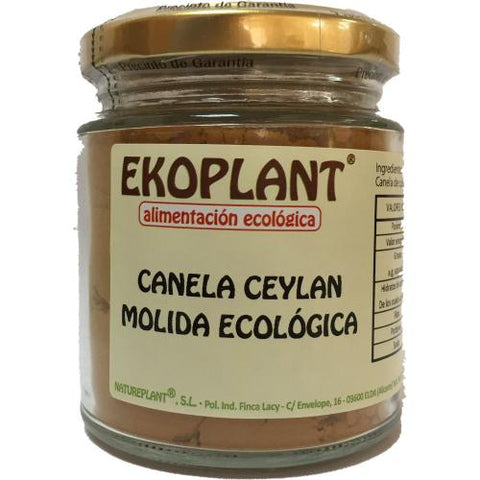Canela Ceylán molida 90g ecológica Ekoplant
