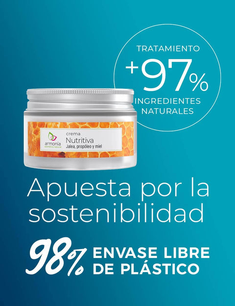 Crema Nutritiva Jalea Propóleo Miel - Armonía Cosmética Natural