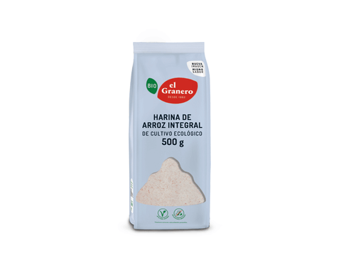 Harina de arroz integral 500g bio el Granero