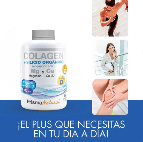 Colágeno y Silicio Orgánico con Magnesio y Calcio PrismaNatural