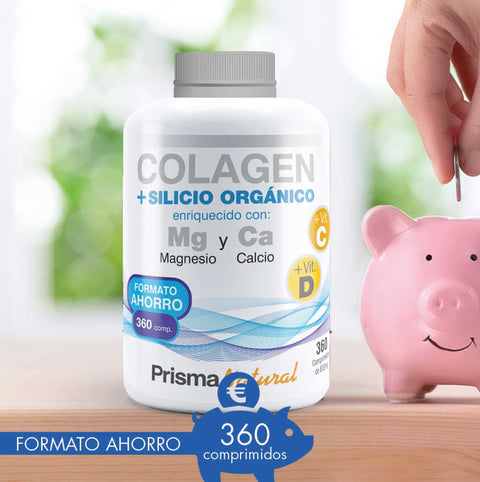 Colágeno y Silicio Orgánico con Magnesio y Calcio PrismaNatural