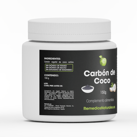 Carbón Vegetal de Coco - Polvo 150 gr.