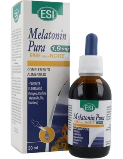 Melatonina Pura 1,9mg +Erbe de la nottegotas (50ml)