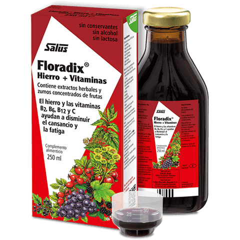 FLORADIX líquido - Hierro y vitaminas con extractos herbales y zumos concentrados