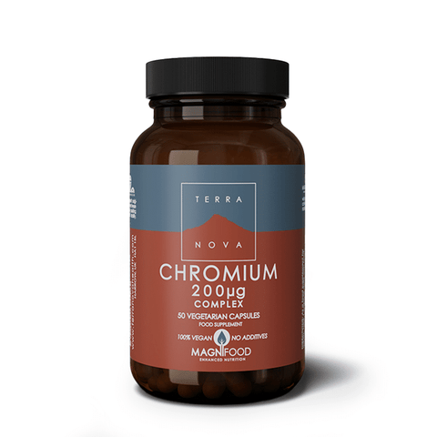 Chromium Terranova - 50 cápsulas de cromo de 200μg